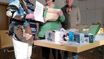 Conny Warsitz mit Rosemarie und Bernd Schotte