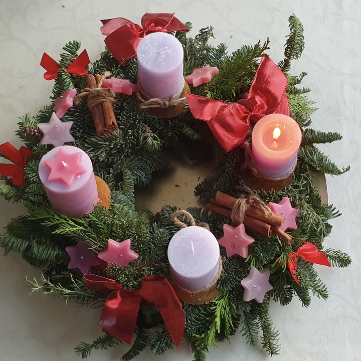 Kahl Familiengottesdienst Adventskranz